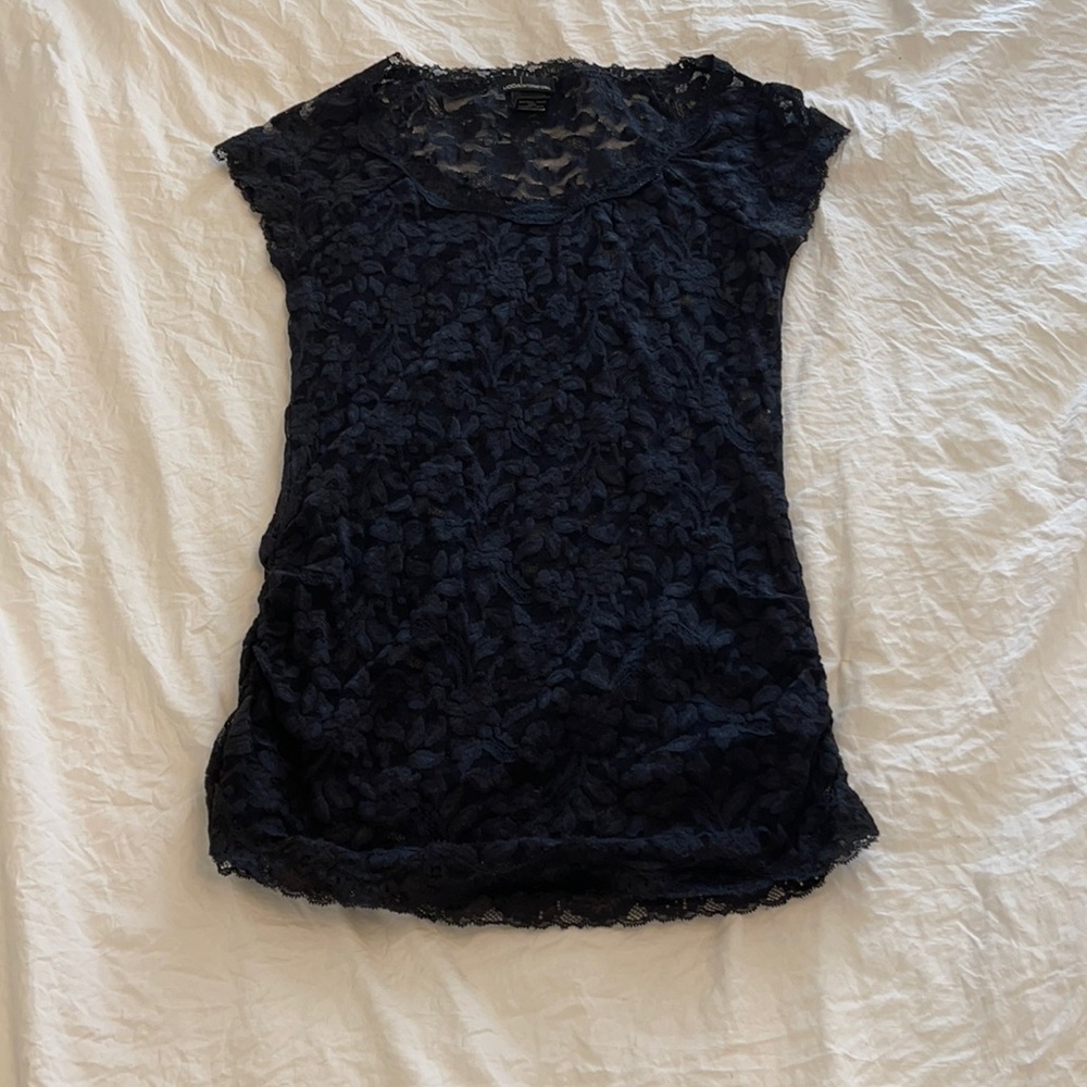 Black lace top